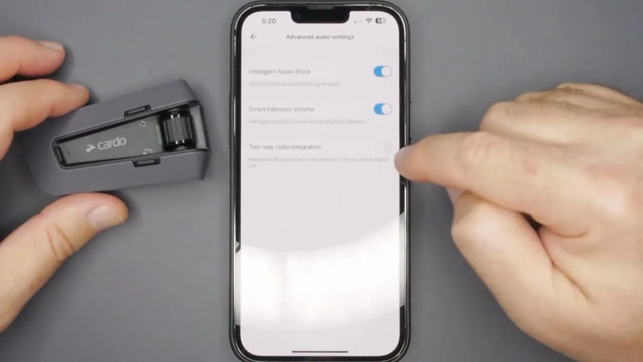 Cardo Connect app interface