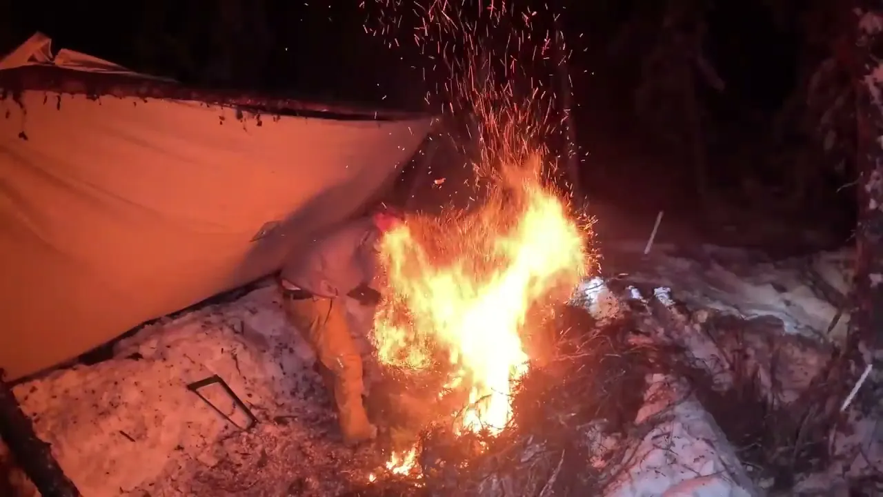 Elaborate camp cooking