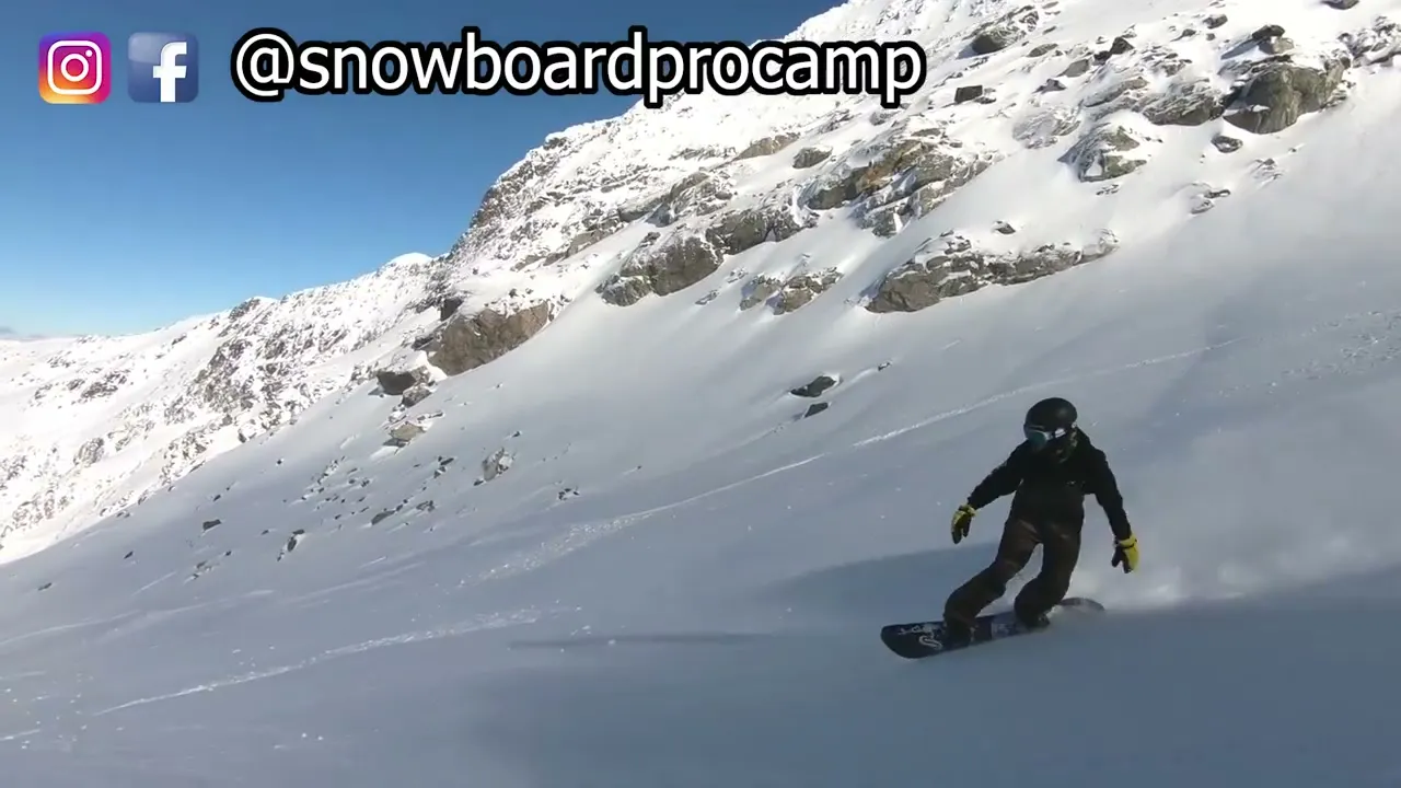 Powder riding demonstration